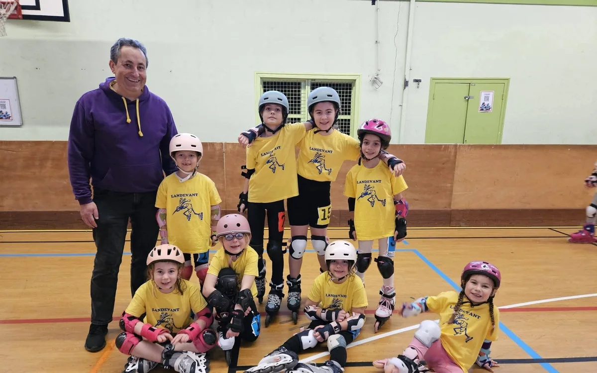 Jeunes patineurs de Landévant Roller Skating à la manche Kid’s Roller de Lorient